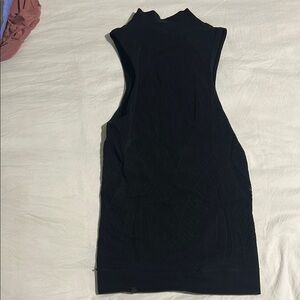 Black Lululemon laser cut tank top